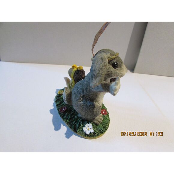 CHARMING TAILS FALL BUNNY RABBIT INDIAN IMPOSTER ACORN SNAIL 87/446 FITZ / FLOYD - Picture 8 of 8